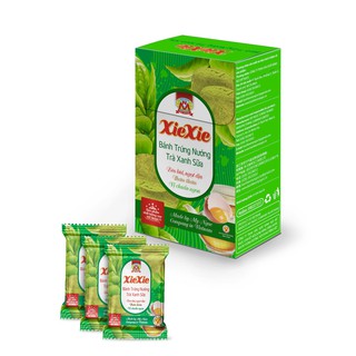 XieXie _ 160g  _ 2 HỘP Bánh Trứng Nướng Trà Xanh Matcha - Baked Egg & matcha GreenTea Cookies