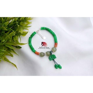 vòng tay chuỗi hạt cam thach hoa sen