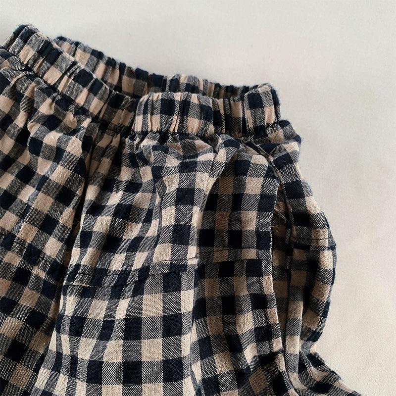 Quần bí caro phong cách Vintage cho bé