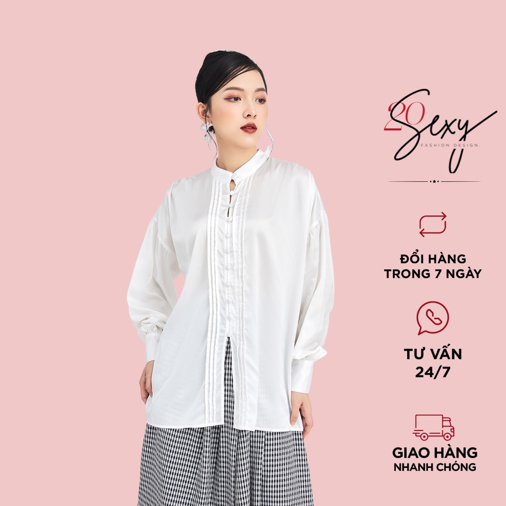Áo sơ mi xếp ly nếp áo 20Sexy by 20AGAIN ASA1265