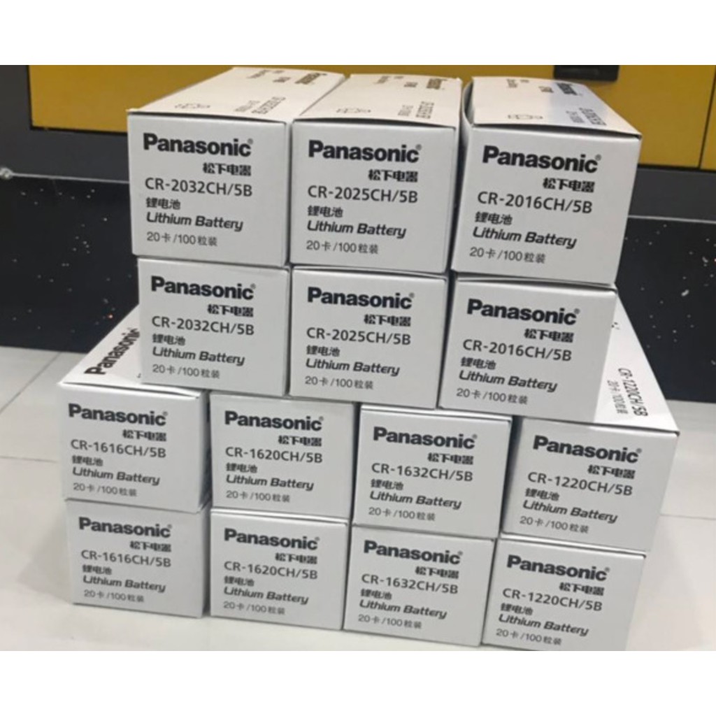 Vỉ 2 Viên Pin Panasonic CR2032, CR2025, CR2016, CR1632, CR1620, CR1616, CR1220  – Pin cúc Panasonic 3V Lithium