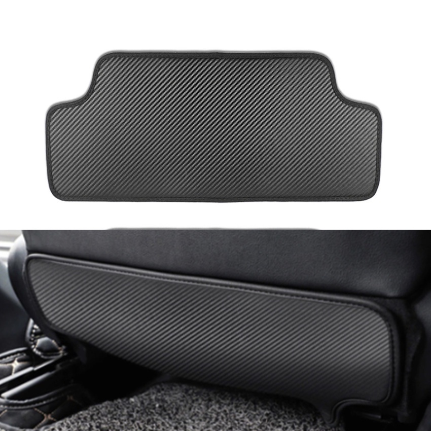 1 Miếng Đệm Da PU Chống Đá Bẩn Cho Ghế Sau Xe Hơi