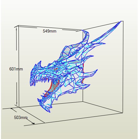 Rồng Alduin - Mô hình giấy