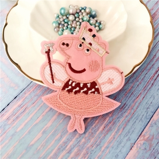 Sticker ủi thêu hình heo Peppa