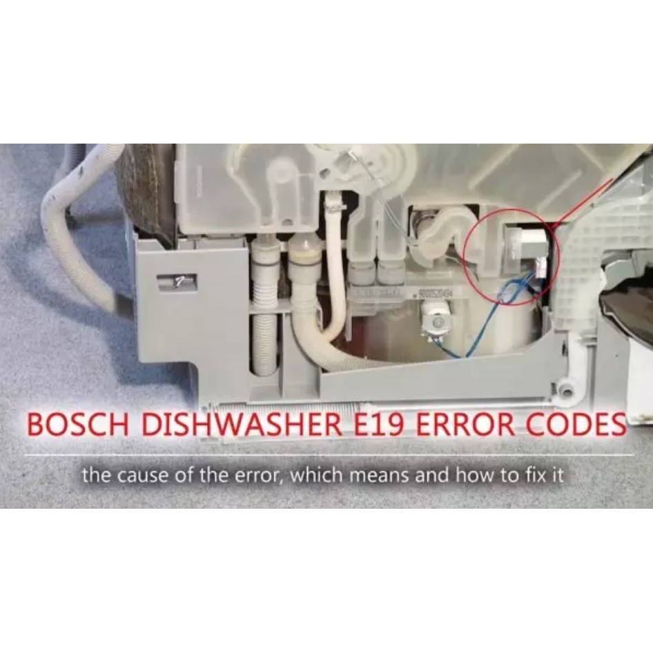 Máy rửa bát Bosch và Siemen bị lỗi E19 Van e19 van trao đổi nhiệt van thay thế sửa chữa lôi e19