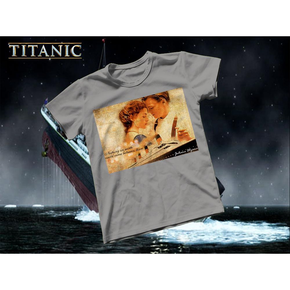 Áo thun Cotton Unisex - Movie - Titanic - Jack và rose classic