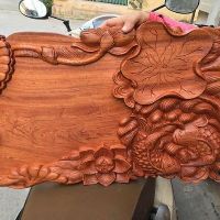 Khay trà long phụng gỗ gõ nhập khẩu
