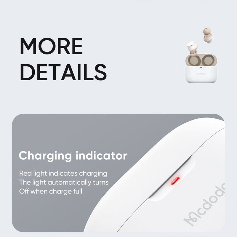 Tai Nghe Bluetooth Không Dây Mini 5.1 Mcdodo TWS Có Điều Khiển Cảm Ứng USB-C HP-802