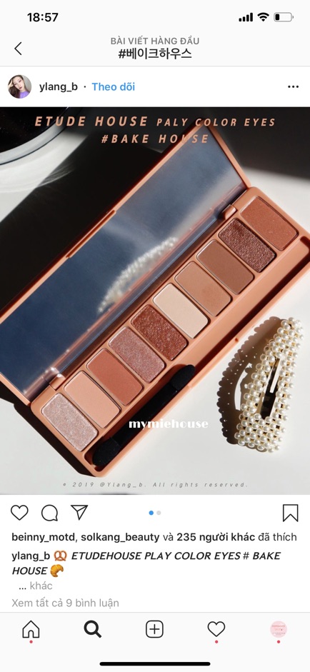 BẢNG MẮT BAKEHOUSE ETUDE HOUSE PLAY COLOR EYES - Có bill