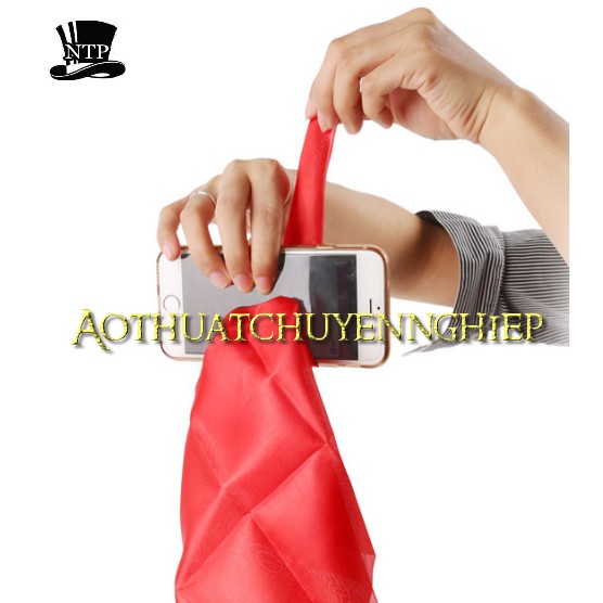 Ảo thuật khăn xuyên điện thoại hàng chuẩn miềng plastic trong suốt chất lượng