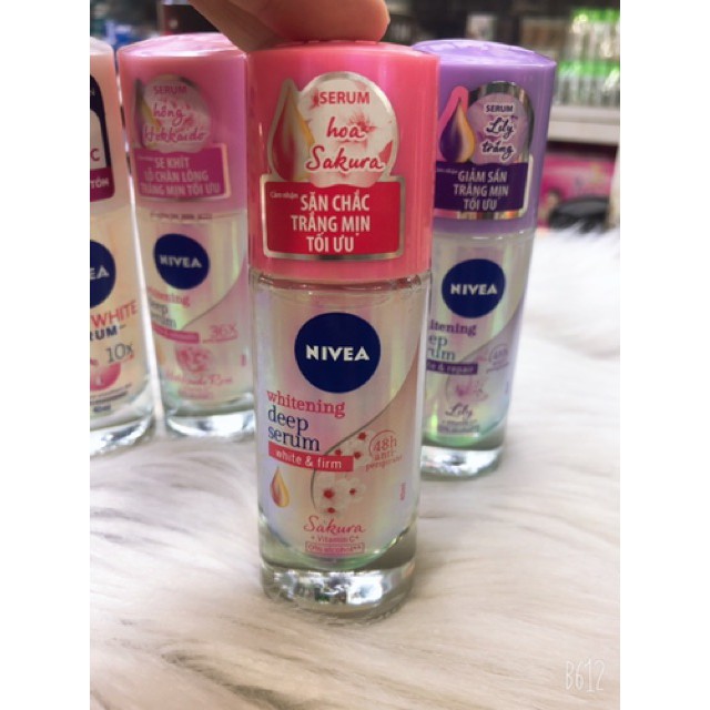 Lăn ngăn mùi NIVEA SERUM giúp dưỡng trắng chuyên sâu 40ml