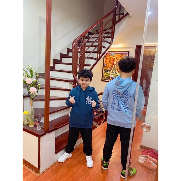 Áo Hoodie bé trai, bé gái size đại 32-65kg