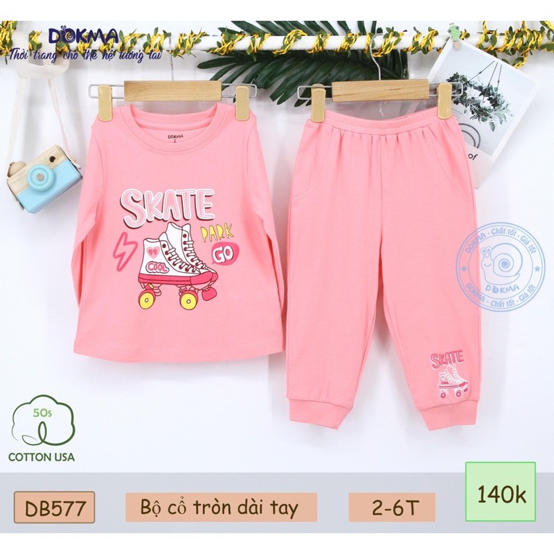 Bộ dài tay DOKMA size 2-6Y