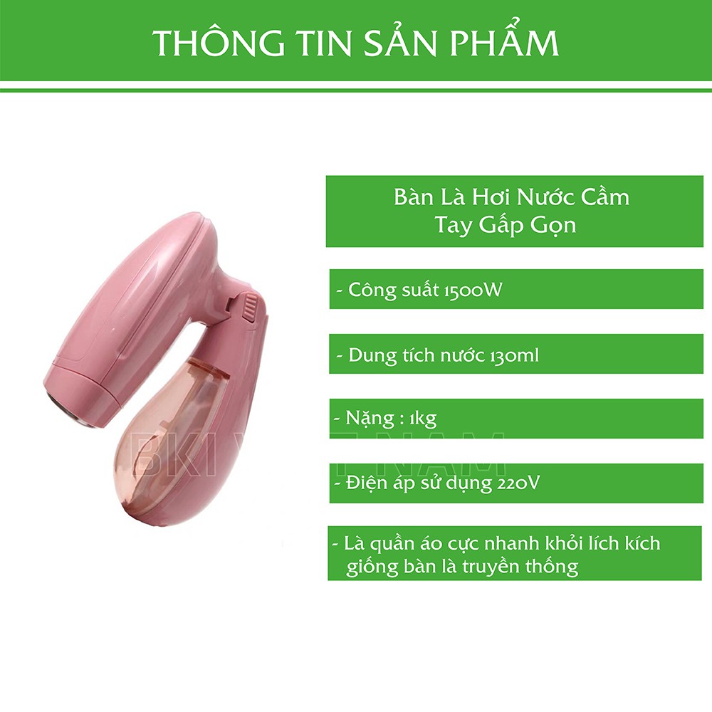 Bàn Là Hơi Nước Cầm Tay Gấp Gọn Bàn Là Du Lịch Chính Hãng Sokany - BLSKHONG