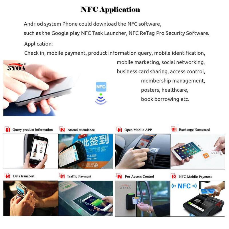 Thẻ mở khóa NFC khoảng cách gần đa ứng dụng có thể viết lại tiện lợi