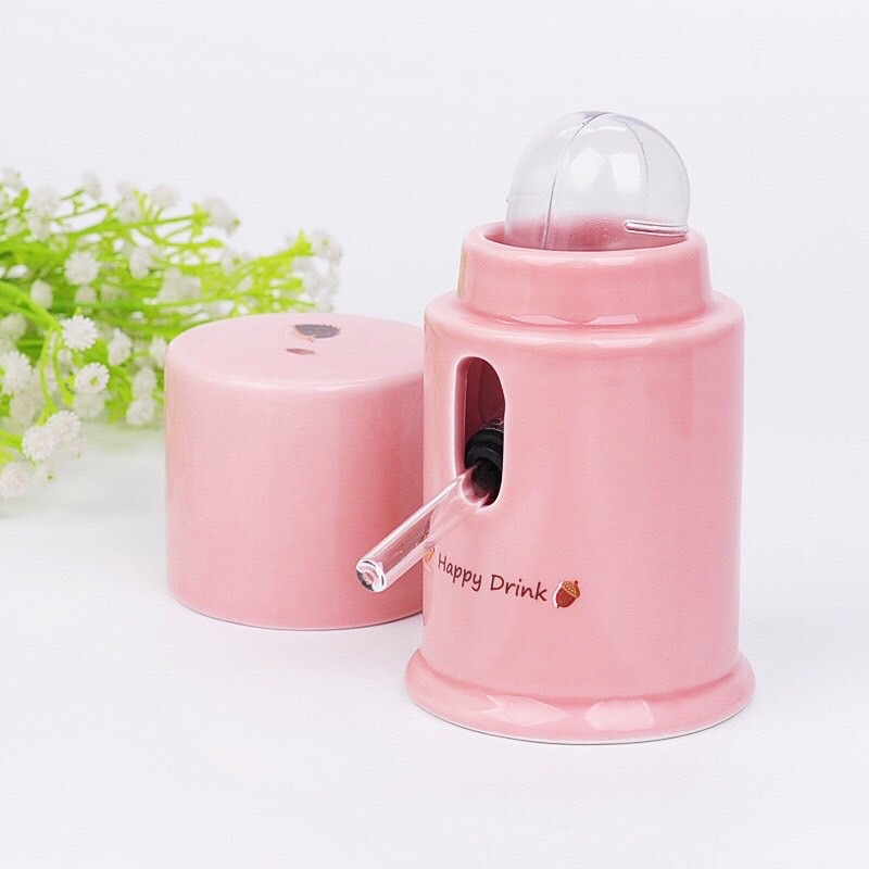 Đế Bình Nước Sứ cute cho Hamster | Thú Nhỏ