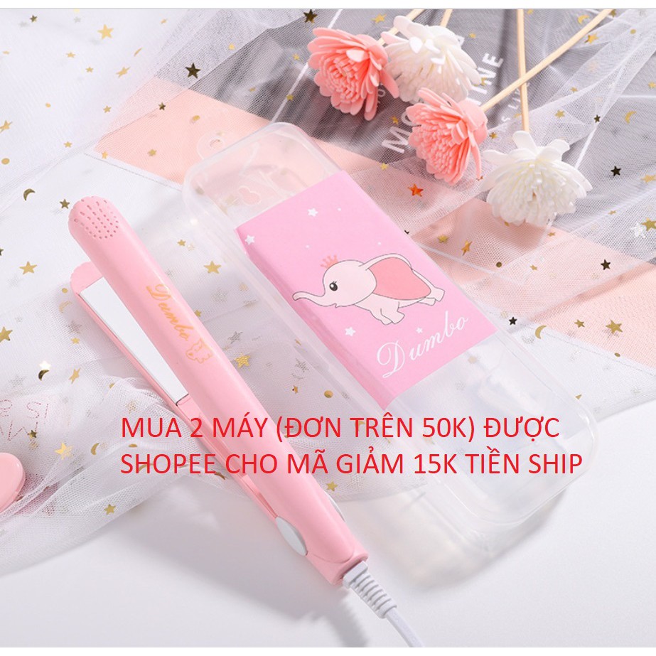 Máy duỗi tóc là tóc mini, máy kẹp uốn duỗi tóc mini giúp duỗi uốn thẳng tóc 2 trong 1