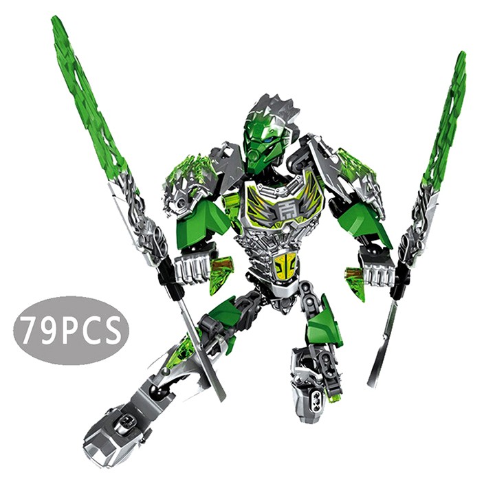 Đồ chơi lắp ráp KSZ Bionicle Lewa &amp; Uxar Jungle Unity Set kết hợp của 609-1 và 610-1 chất liệu nhựa ABS New4all Unboxing