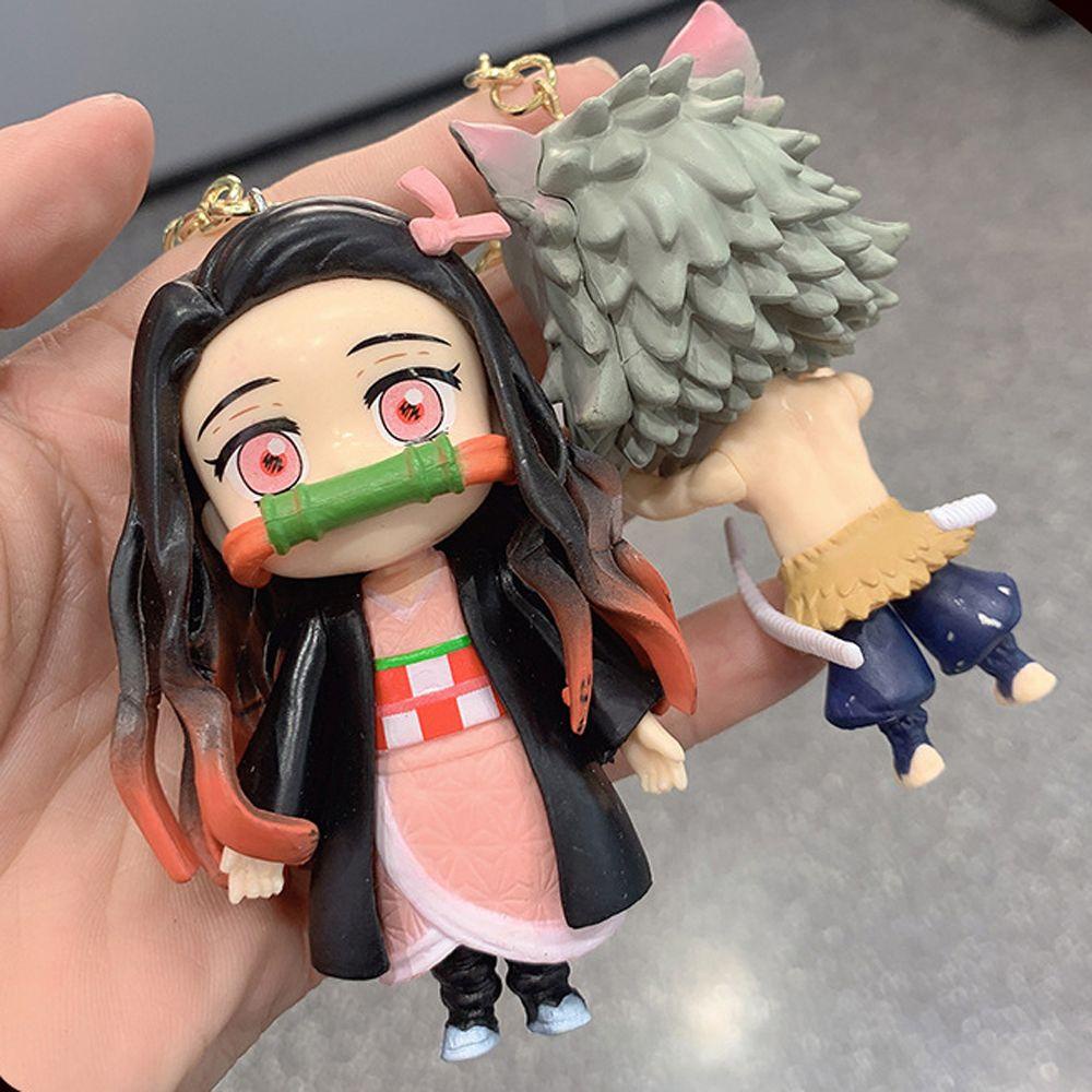 Móc Khóa Trang Trí Chất Lượng Cao Hình Hoạt Hình Demon Slayer WMES15H DIY