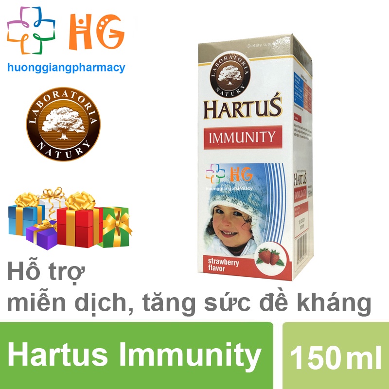 Bộ sản phẩm Lineabon d3 k2 Canxi Hartus Siro ăn ngon cho bé Hartus Appetite Tăng đề kháng Hartus Immunity Vitamin d3 k2