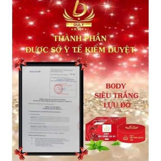 Kem body siêu trắng lựu đỏ