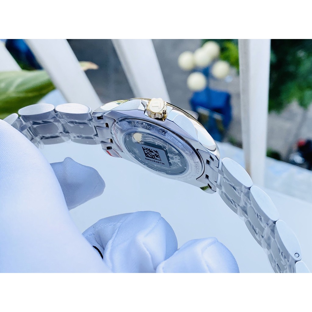 Đồng hồ nam chính hãng Tissot Couturier Day Date Demi Stainless Steel T035.407.22.011.01 - Máy cơ - Kính sapphire