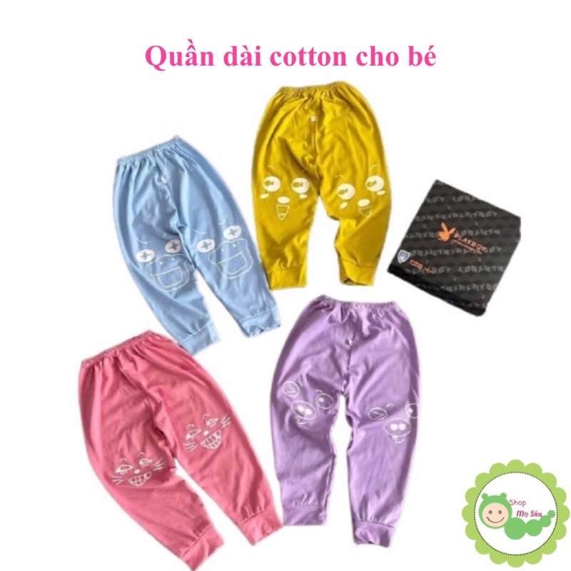 {8-15kg} Quần dài cotton cho bé gái, bé trai size nhí M190