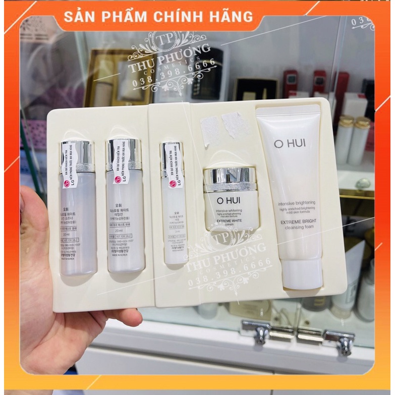 Set dưỡng trắng da ohui white extreme mini 5sp