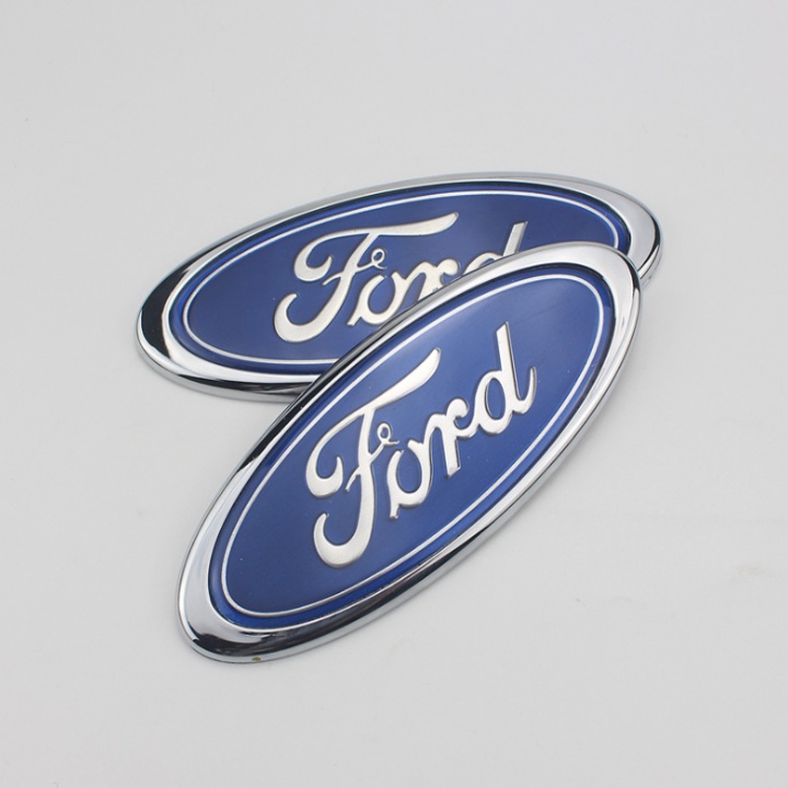 Logo biểu tượng trước và sau xe ô tô Ford, kích thước 15*6cm, chất liệu nhựa ABS cao cấp