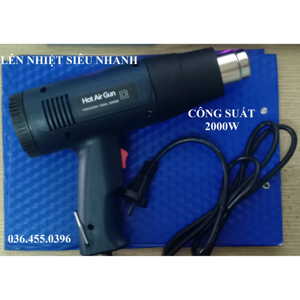 MÁY KHÒ MÀNG CO AIRGUN LOẠI MỚI 2000W - Chuyên giá sỉ máy khò màng co