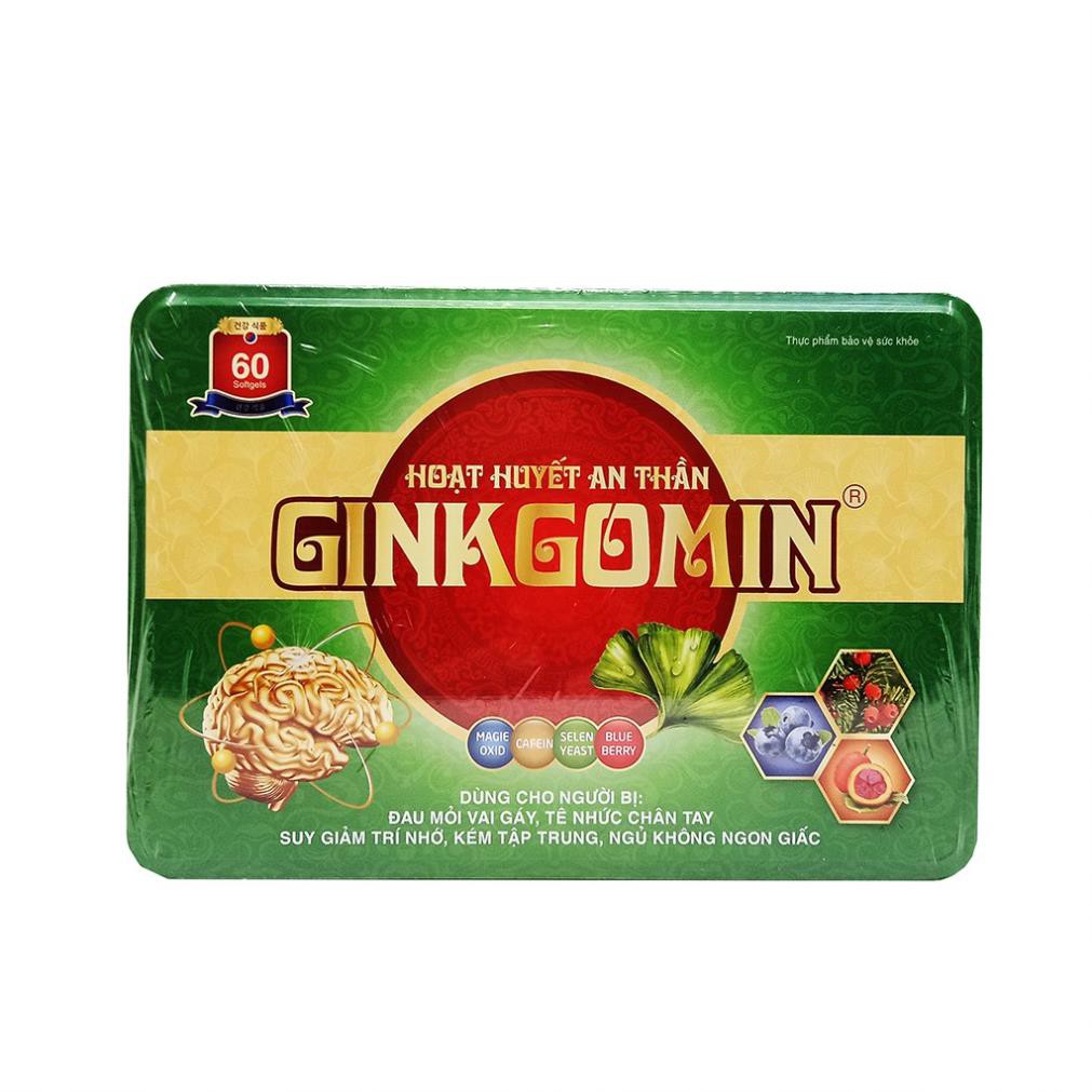 Hoạt huyết an thần Ginkgomin hộp 60 viên