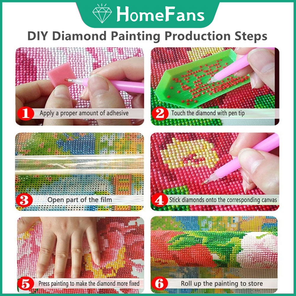 Bộ tranh đính đá 5D tự làm hình chú chó treo tường trang trí 30x40cm