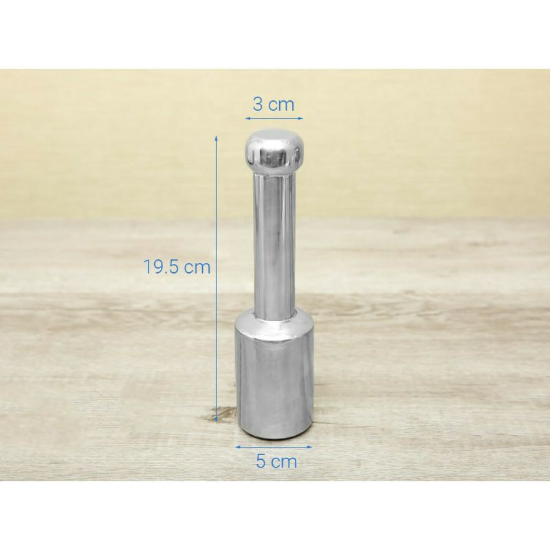 Chày inox 304 chính hãng, chày giã cua hành tỏi tiêu đập đá...inox 304