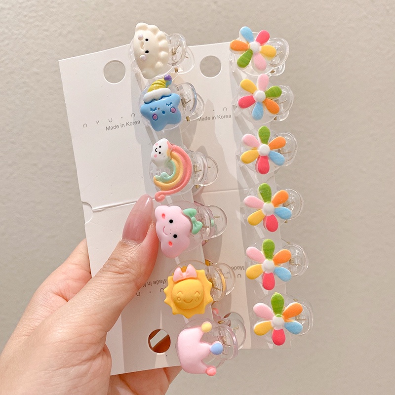 Kẹp Tóc Họa Tiết Hoạt Hình Phong Cách Hàn Quốc Xinh Xắn Cho Bé Gái