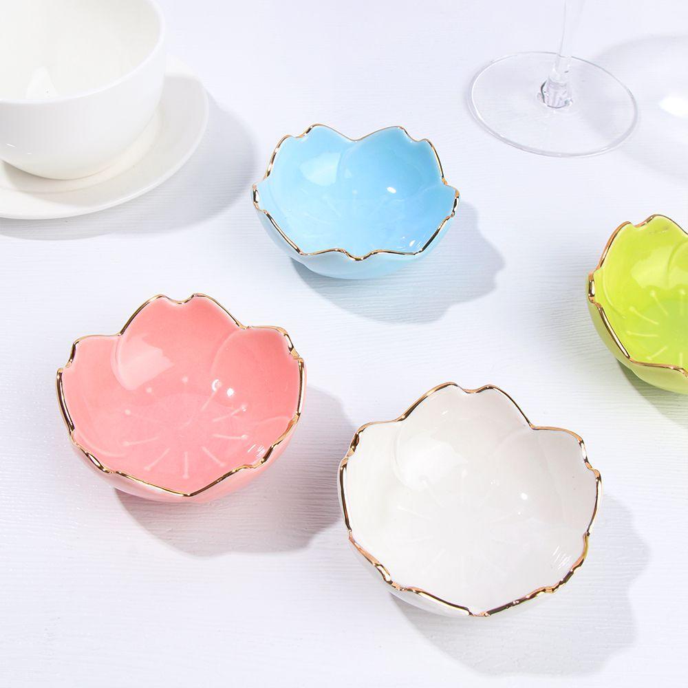 Đĩa Sứ Đựng Nước Chấm Hình Hoa Anh Đào Mini