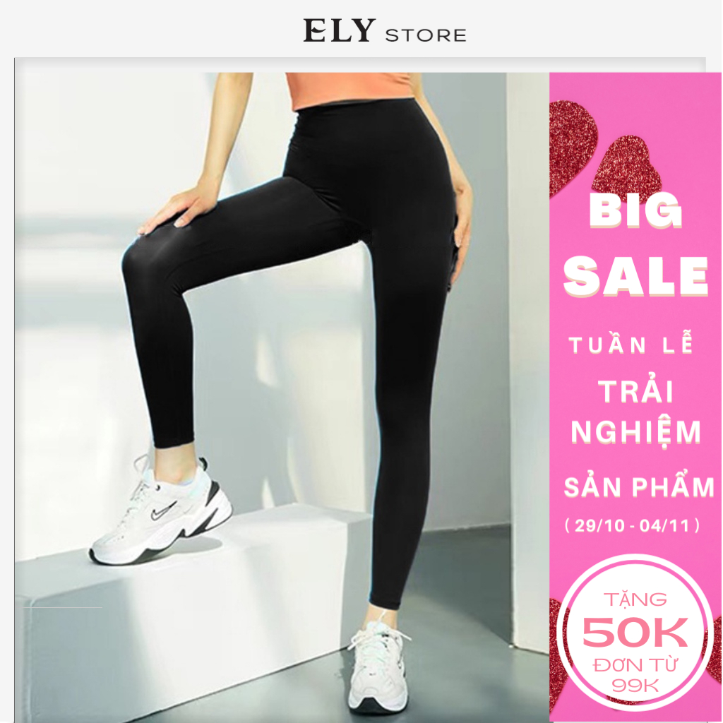 Quần legging nữ dài nâng mông lưng cạp cao giữ nhiệt leggin thun ôm bó vải cotton dày dặn bigsize
