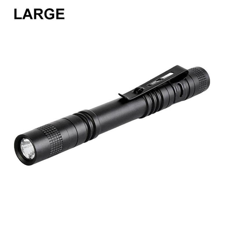 Đèn Pin Mini XPE R3 Ánh Sáng Trắng / Vàng / Đỏ / Tím Dạng Kẹp Chống Thấm Nước Nhỏ Gọn Tiện Lợi