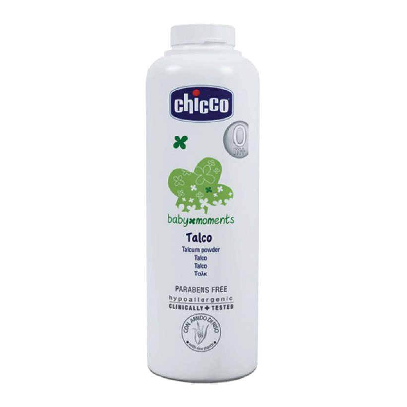 Phấn Rôm Tinh Bột Gạo Chicco Chống Hăm, Cân Bằng Độ Ẩm Cho Da Bé (150g)