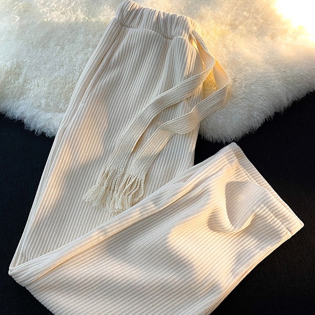 NUZIRO  Quần dài  ống rộng thời trang phong cách Hàn Quốc dành cho nữ