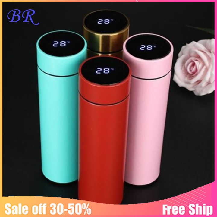 Bình giữ nhiệt Nhiệt kế màn hình led 450ml ly cốc cách nhiệt