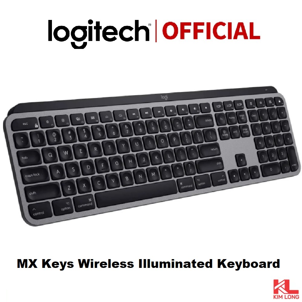 Bàn phím Logitech MX Keys Wireless Illuminated Keyboard không dây bluetooth - Chính hãng Digiworld