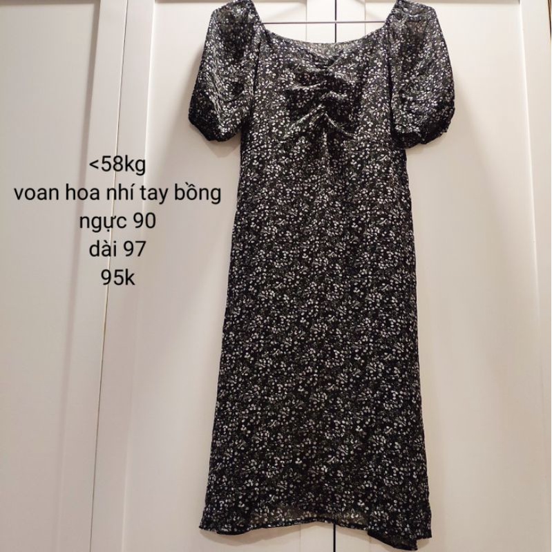 2hand thanh lý đầm voan hoa nhí