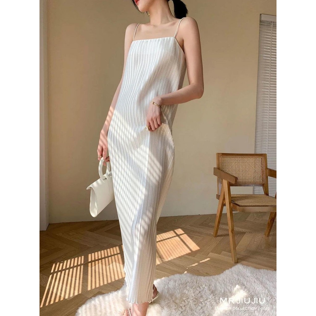 [GIÁ SỈ]  Đầm Maxi Đi Biển Bầu Bí Bon Chen Cực Xinh🔥FREESHIP🔥Váy Dập Ly 2 Lớp Sang Chảnh Sexy Loại 1 (Ảnh Thật)