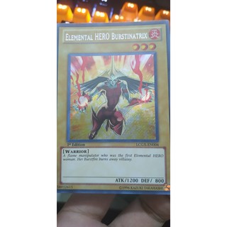 [Thẻ bài Yugioh TCG] Elemental Hero Burstinatrix (alternative art) - LCGX-EN004 - Secret Rare 1st Edition
