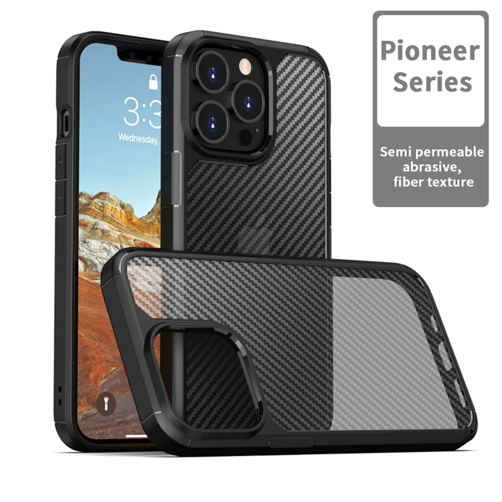 Ốp Lưng Sợi Cacbon Xước Bảo Vệ Cho Điện Thoại iPhone 13 Pro Max iPhone 12 11 Pro Max