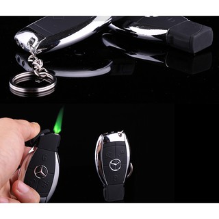 (XÃ KHO) BẬT LỬA HỘT QUẸT LOGO MERCEDES CÓ MÓC KHÓA LỬA KHÈ MẠNH (XÀI GAS) (GIÁ SIÊU RẺ)