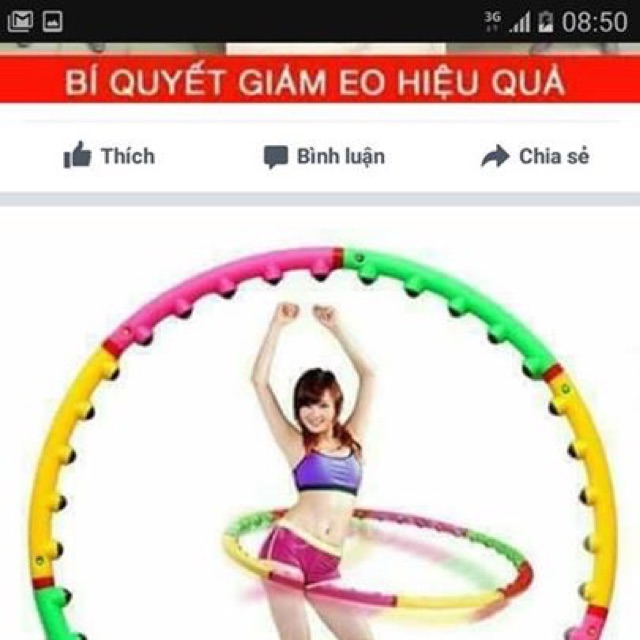 Vòng lắc eo có hạt matxa