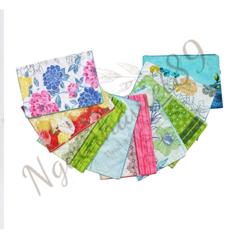 Vỏ áo gối đầu, áo gối nằm 35x50, 40x60, 50x70 ( cm ) cotton hoa Hometex