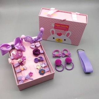 Set kẹp tóc bé gái 18 chi tiết