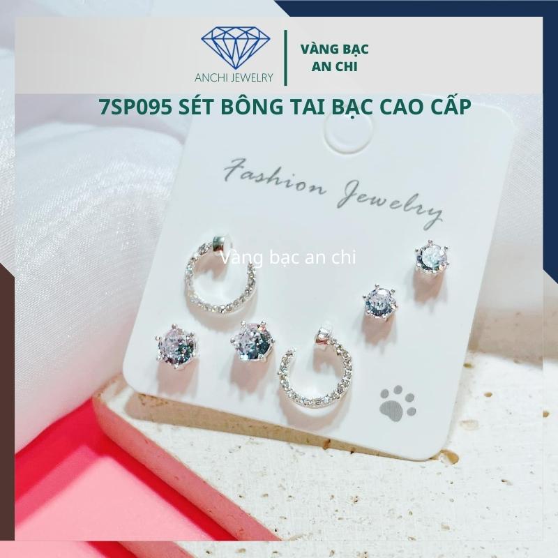 Combo 3 đôi bông tai nam / nữ , bạc ta sáng đẹp - An chi jewelry - NHIỀU MẪU ĐỒNG GIÁ